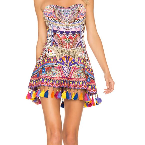 Camilla Dream Weavers Strapless Mini Dress M - Picture 4 of 5